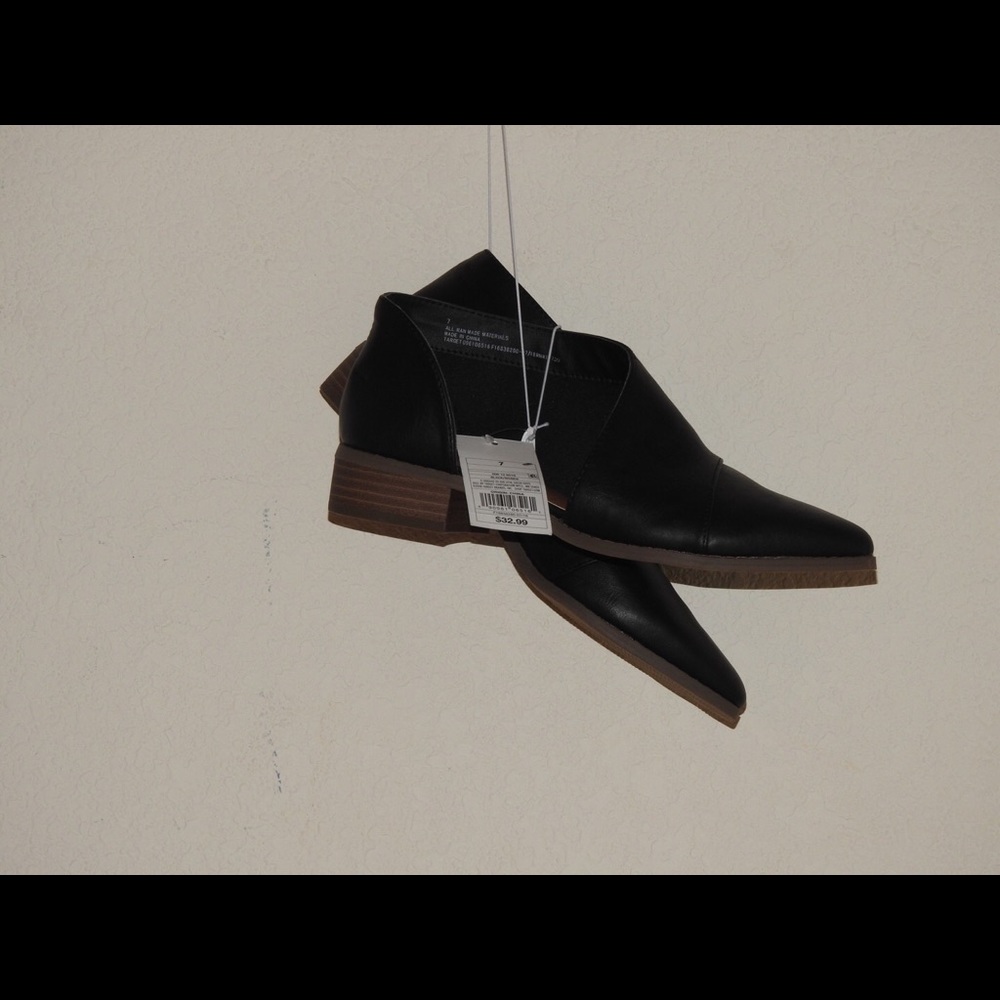 Simple black booties
